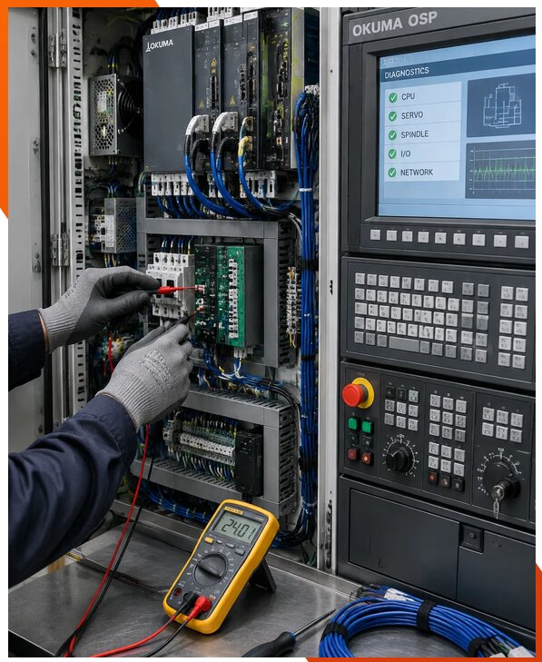 Ремонт систем ЧПУ Okuma OSP в Магадане